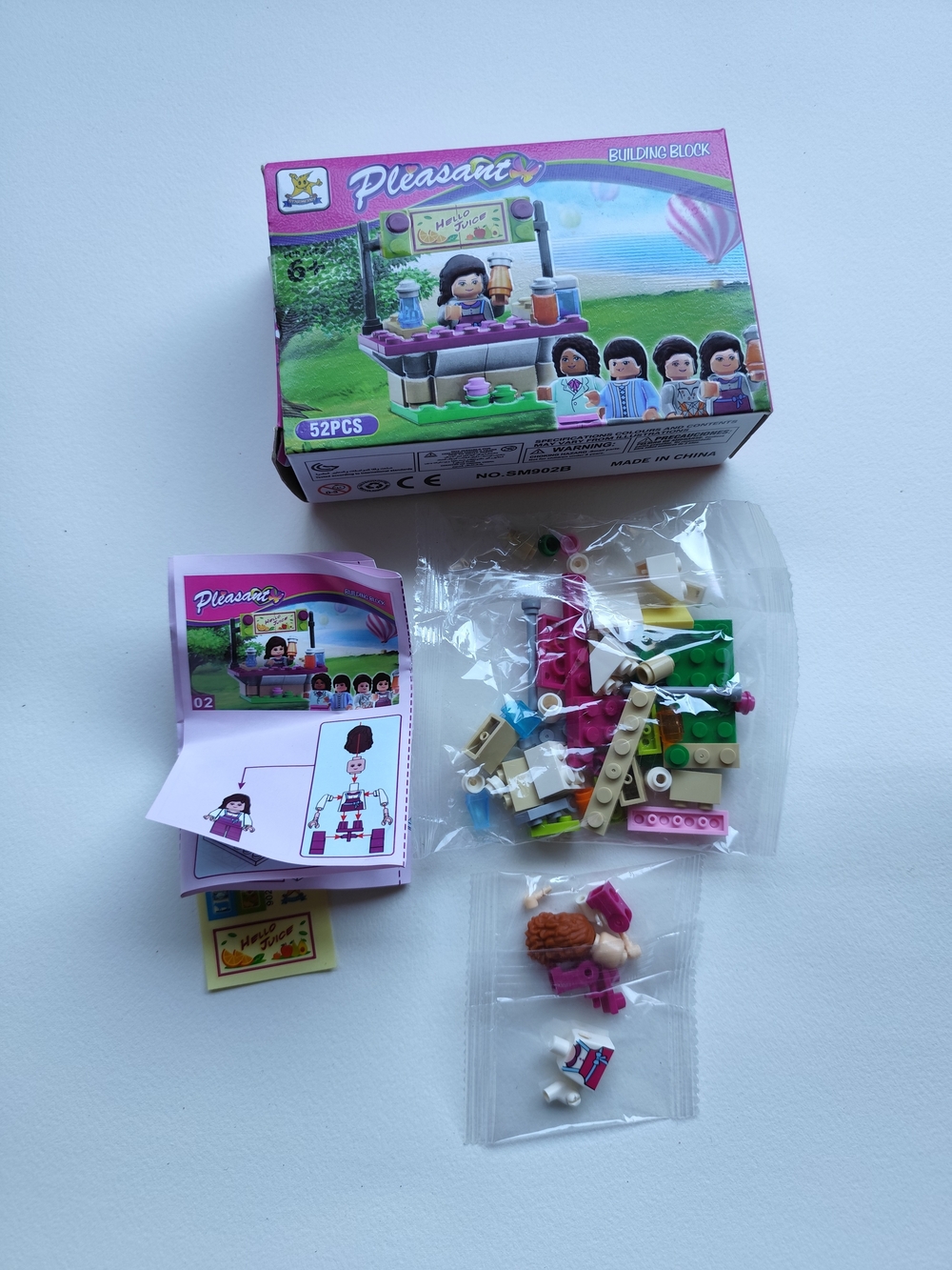 3/$25💙Pleasant Building Block mini set — 52 pieces.